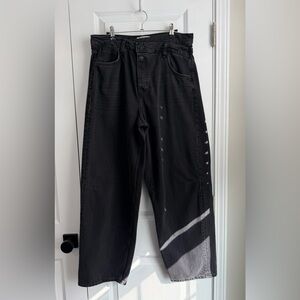 We The Free Crossroads Mid Rise Slim Straight Jeans Black Size 31